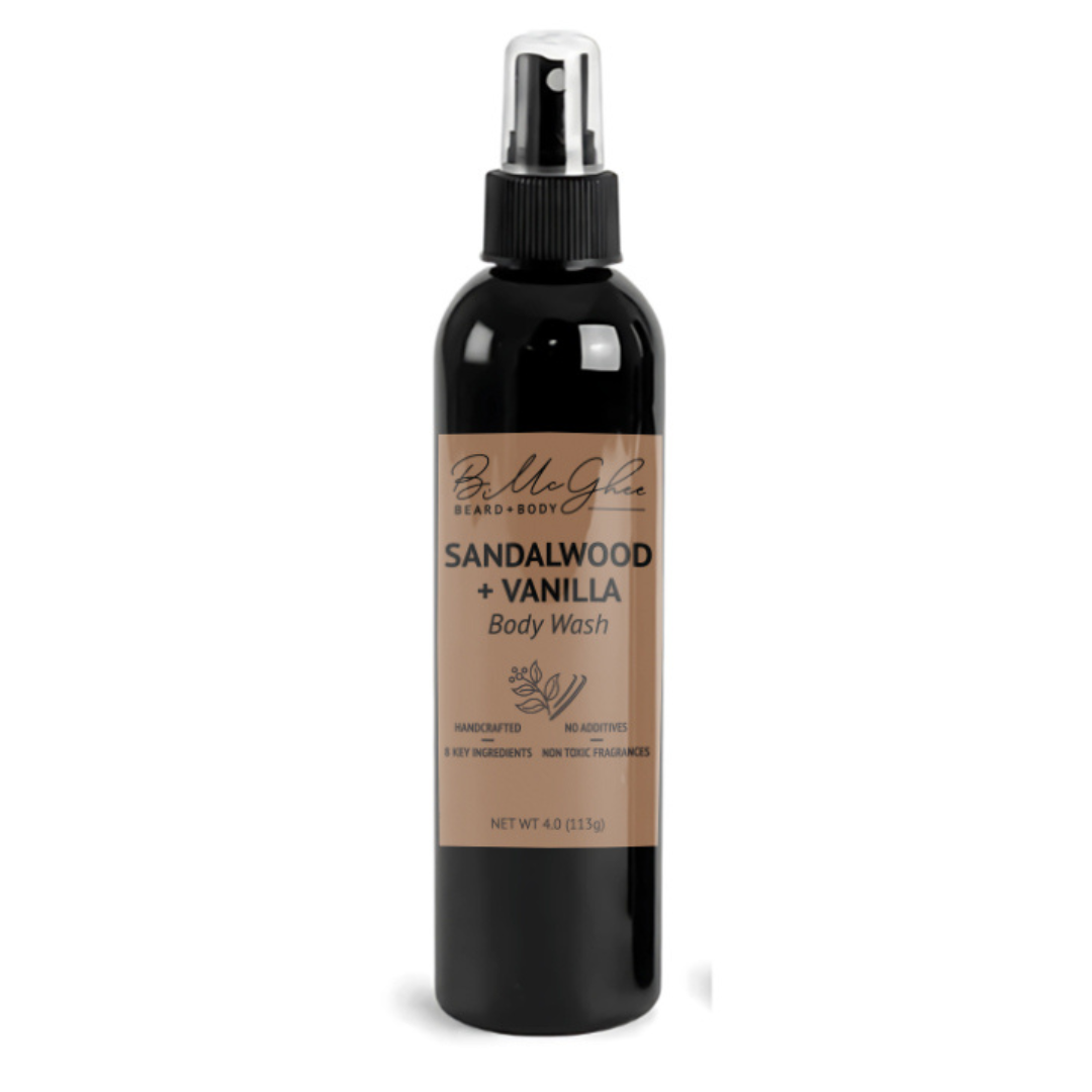 Sandalwood & Vanilla Body Spray - Hydrating, Refreshing, and Lightweight Skin Care