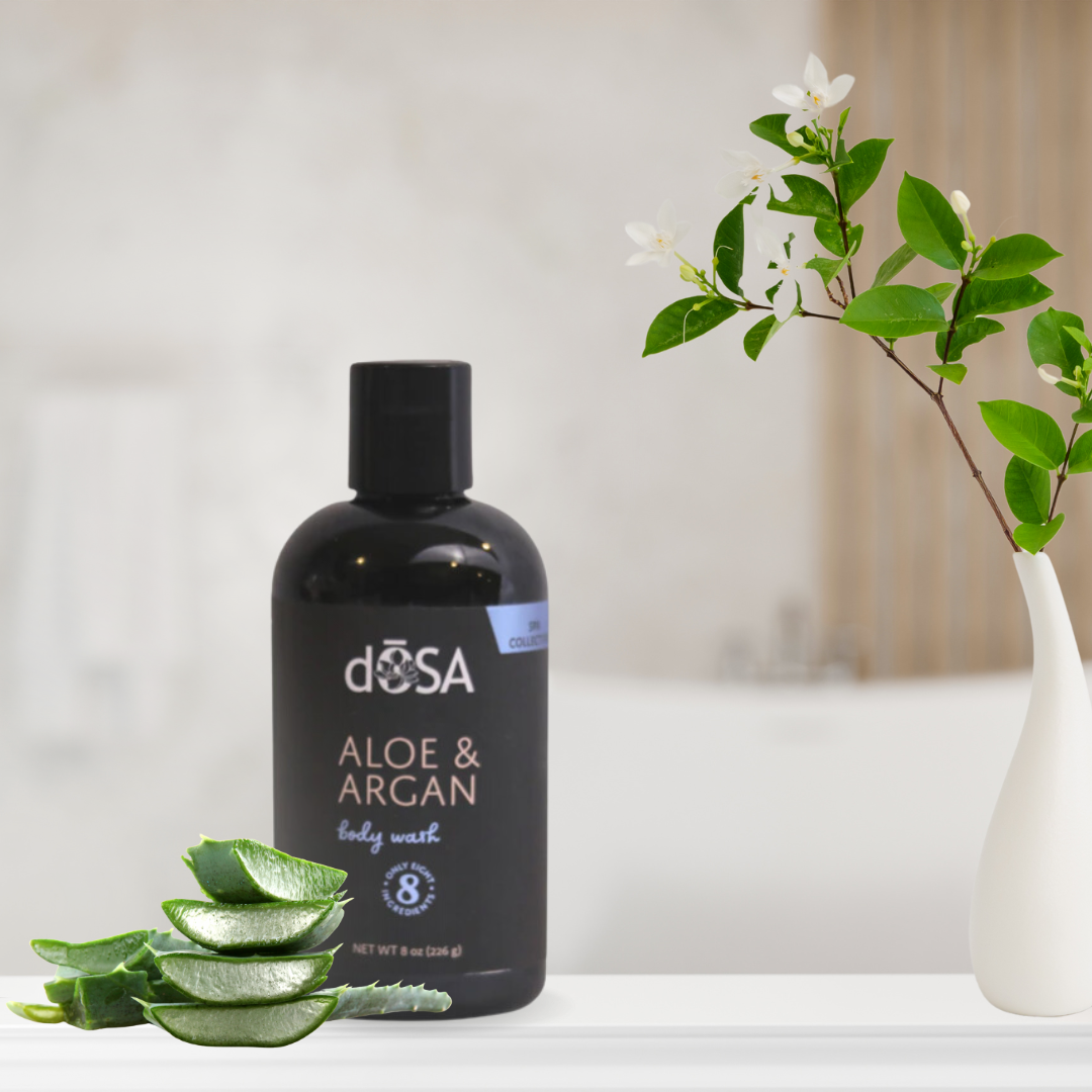Aloe & Argan Natural Body Wash -Plant-Based, Gentle Cleanser for Soft, Nourished Skin