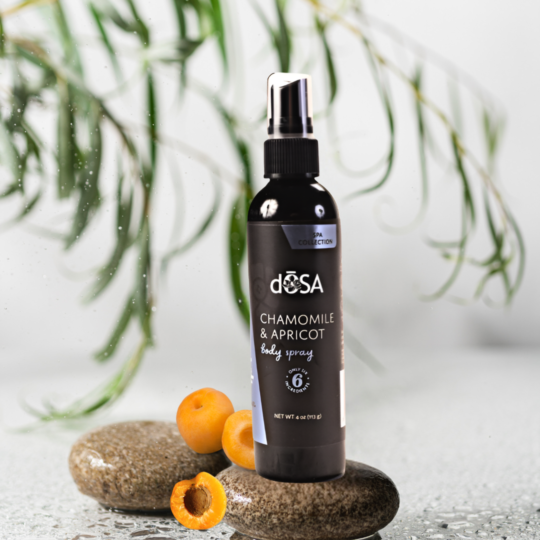 Chamomile & Apricot Body Spray - Hydrating, Refreshing, and Lightweight Skin Care