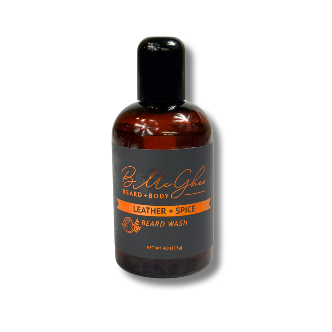 Leather &amp; Spice Moisturizing Natural Beard Wash