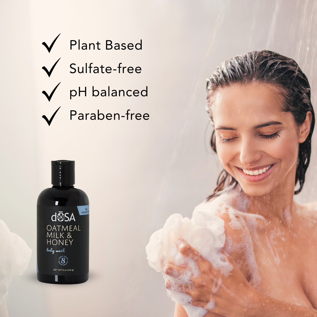 Oatmeal Milk &amp; Honey Body Wash – Plant-Based, Gentle Cleanser for Soft, Nourished Skin