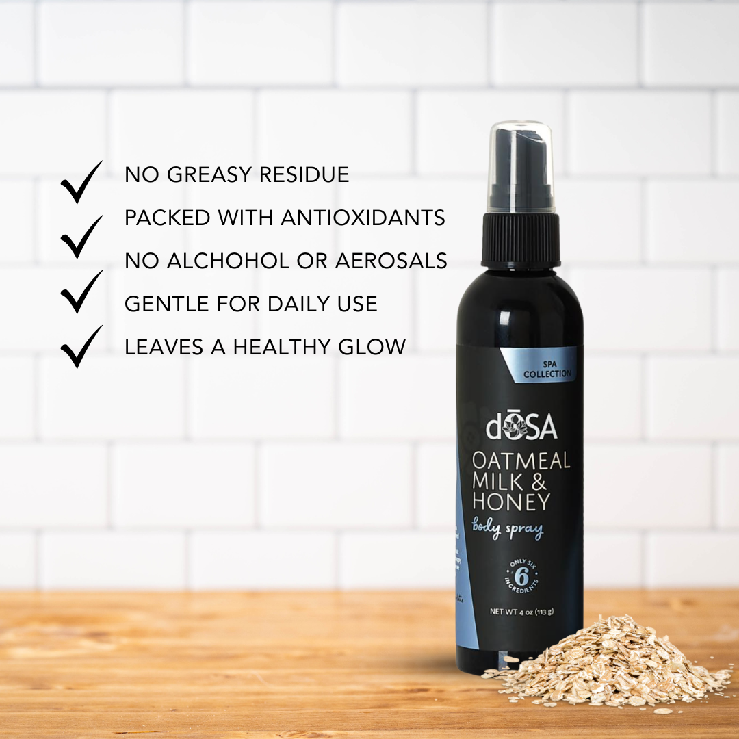 Oatmeal Milk &amp; Honey Body Spray - Hydrating, Refreshing, and Lightweight Skin Care