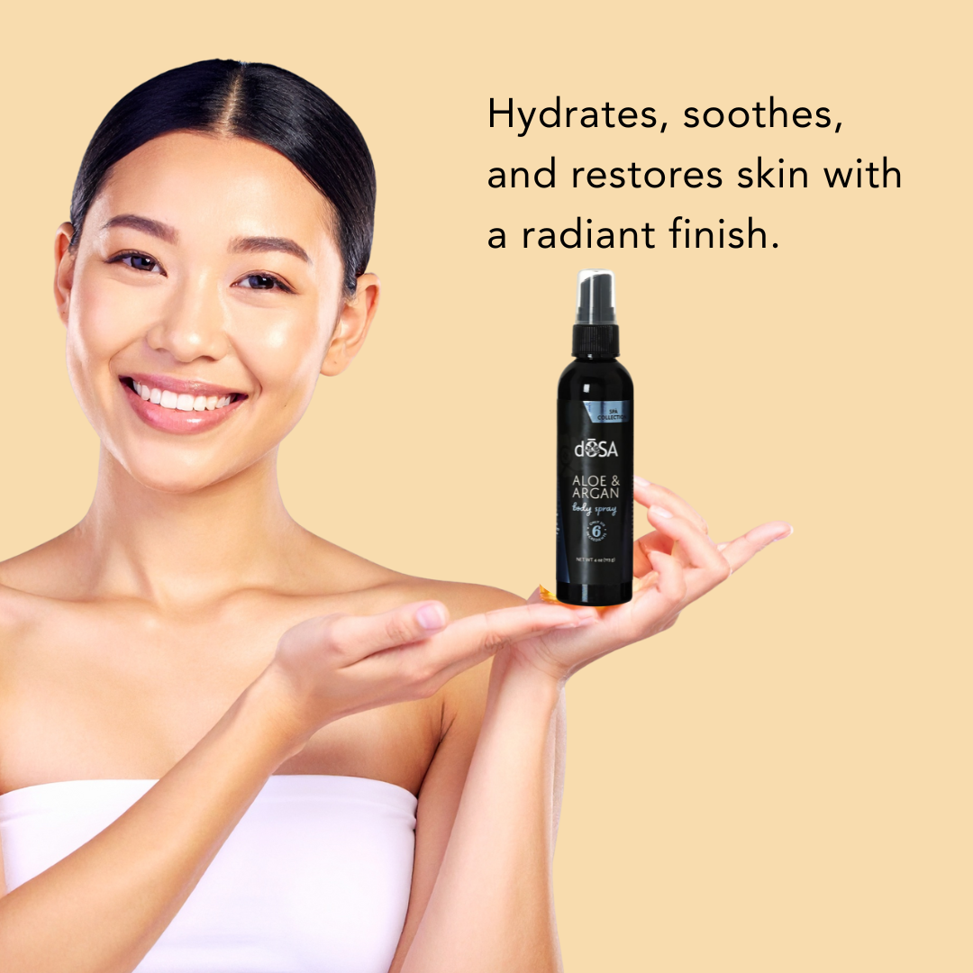 Aloe &amp; Argan Body Spray - Hydrating, Refreshing, and Lightweight Skin Care