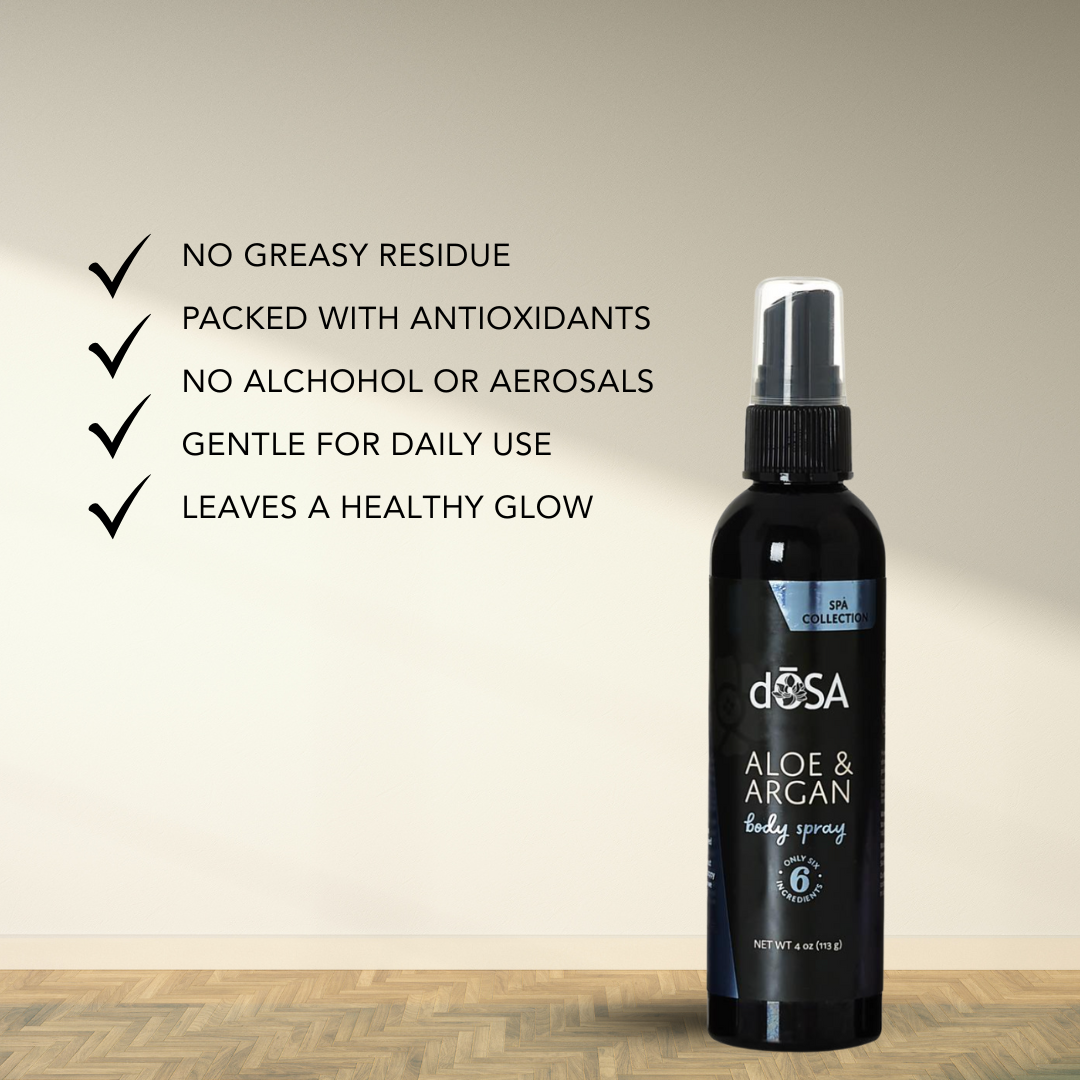 Aloe &amp; Argan Body Spray - Hydrating, Refreshing, and Lightweight Skin Care