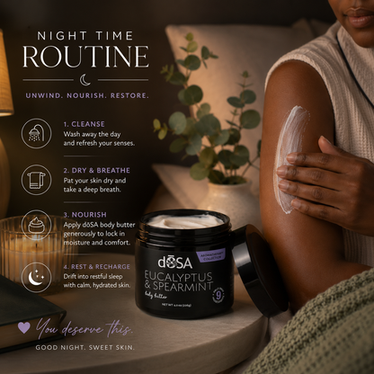 Eucalyptus &amp; Spearmint Body Butter for Dry Skin | dŌSA Naturals