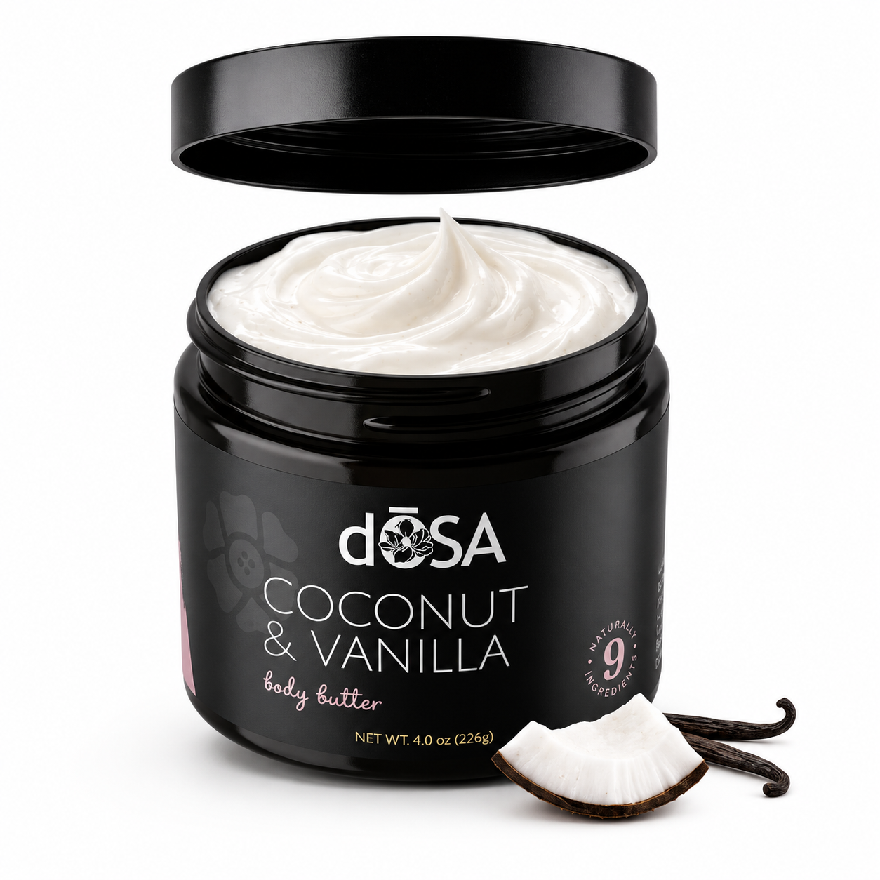 Coconut &amp; Vanilla Body Butter for Dry Skin | dŌSA Naturals