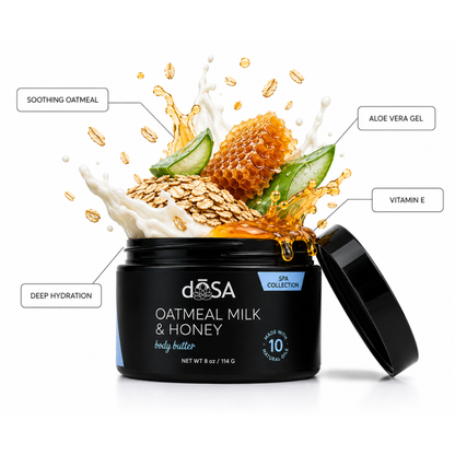 Oatmeal Milk &amp; Honey Body Butter for Dry Skin | dŌSA Naturals