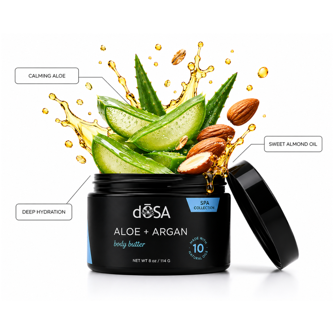Aloe &amp; Argan Body Butter for Dry Skin | dŌSA Naturals