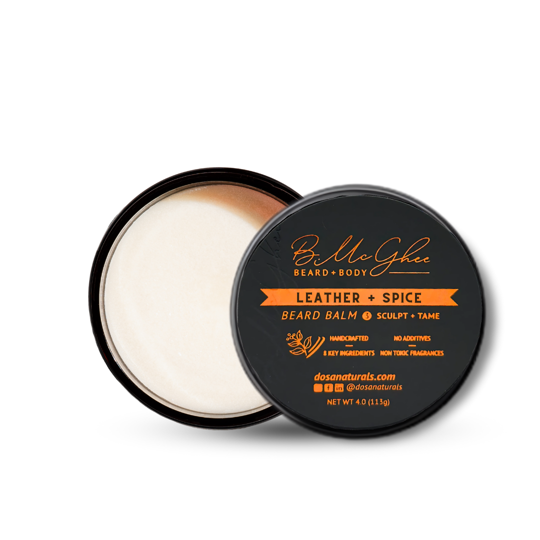 Leather + Spice Non-Greasy & All Natural Beard Balm